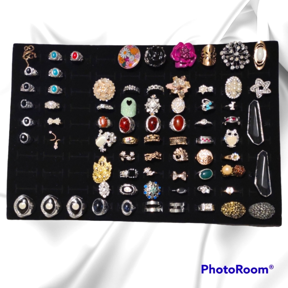 73 pcs Assorted Rings Sizes 5-5.75 & 8-8.75